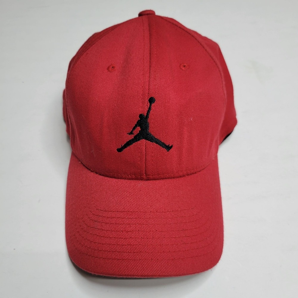 Vintage Jordan 17 Fitted Flex Fit L/XL Chicago Bulls Michael Jordan Red/Blk